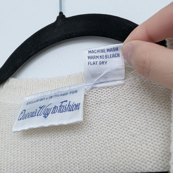 Vintage Argyle Sweater Vest Ramie Acrylic Blend Blue and Pink Sz S - Picture 4 of 13